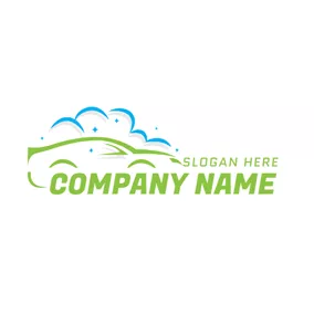 Car & Auto Logo Abstract Soap Bubble and Car logo design