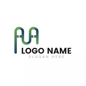 Letter Logo Gradient Arc Letter A A logo design