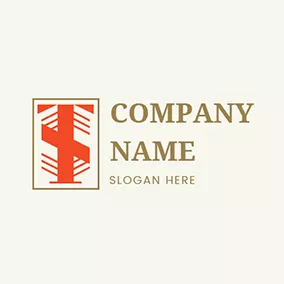 Letter Logo Rectangle Abstract Letter T S logo design